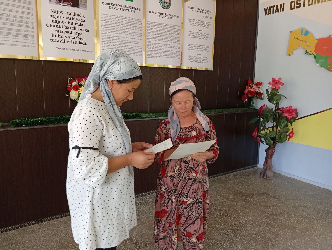Yangiobod tumanida "DOLZARB 90 KUN" loyihasi davom etmoqda.