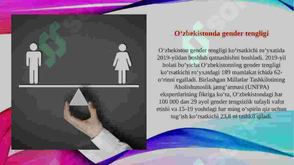Gender tenglik